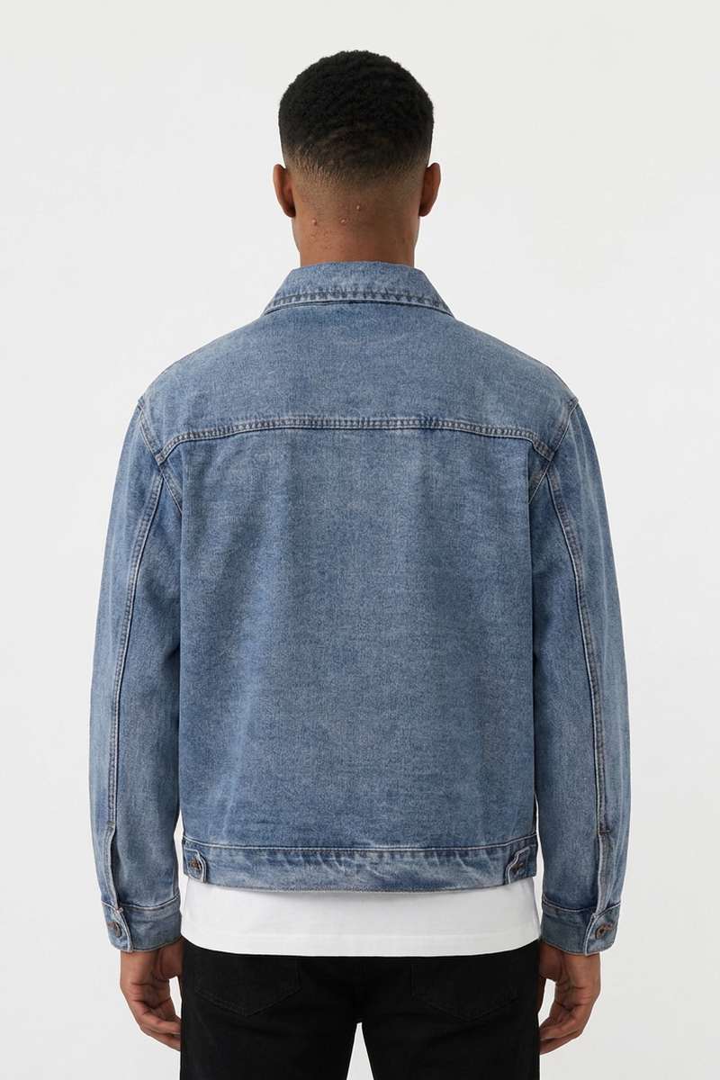 Men's Classic Wash Trucker Denim Jacket