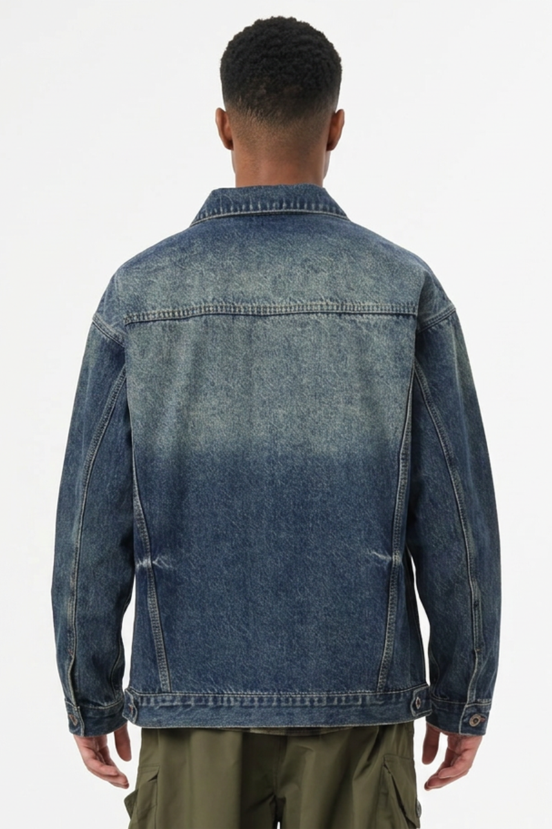 Men's Vintage Wash Heavyweight Denim Jacket