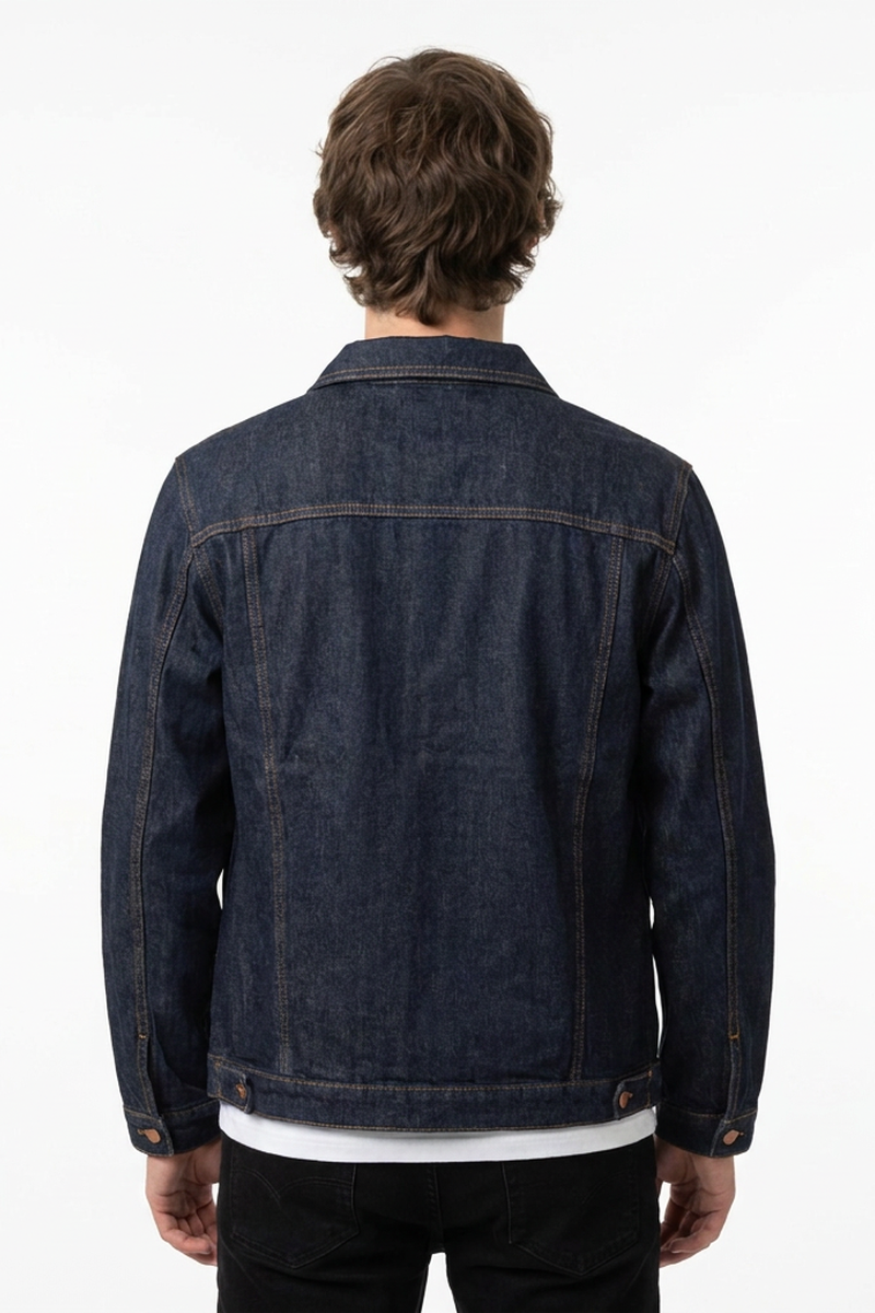 Men's Classic Wash Raw Denim Jacket