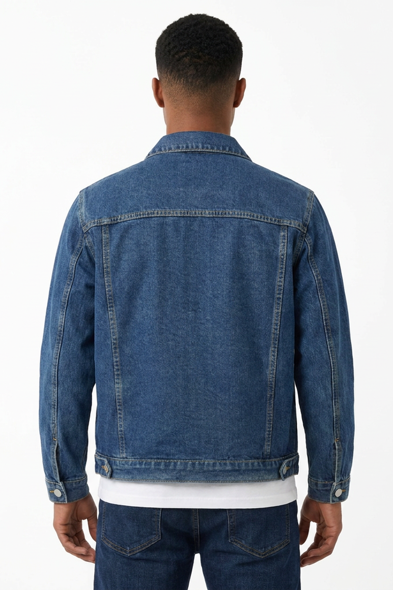 Men's Classic Blue Washed Denim Jacket