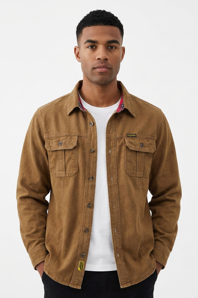 Men's Casual Vintage Washed Denim Jacket