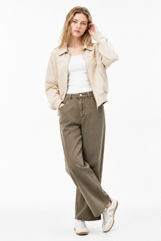 Women's High Waist Wide Leg Jeans