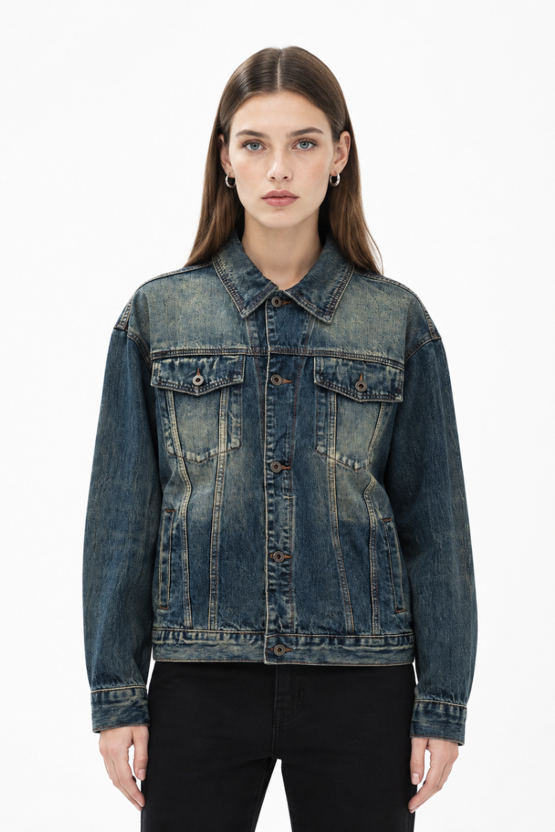 Women's Vintage Wash Denim Jacket