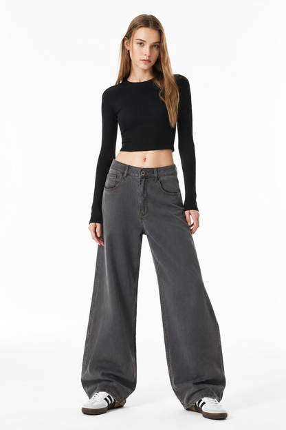 Women's High Waist Wide Leg Jeans