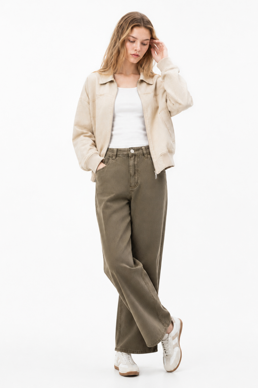 Women's High Waist Wide Leg Jeans