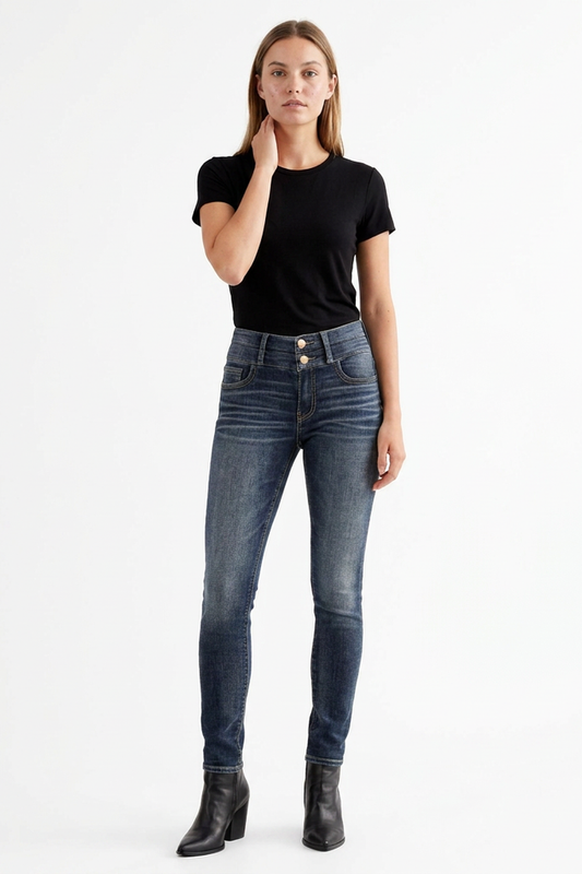 Women's Wash High Waist Stretch Skinny Jeans