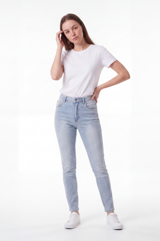 Women's Vintage High Waist Skinny Jeans