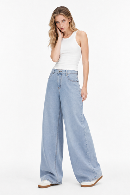 Women's High Waist Wide Leg Jeans