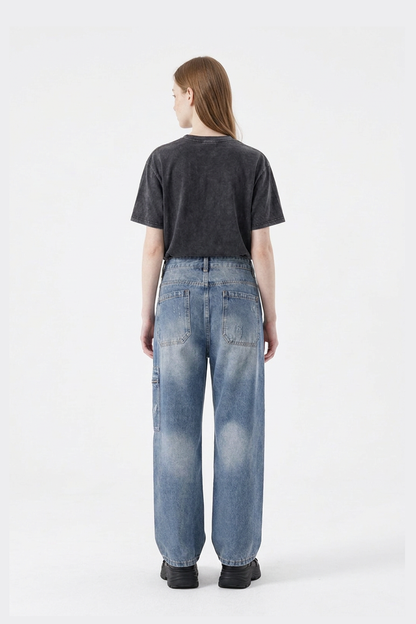 Women's High Waist Straight Leg Jeans