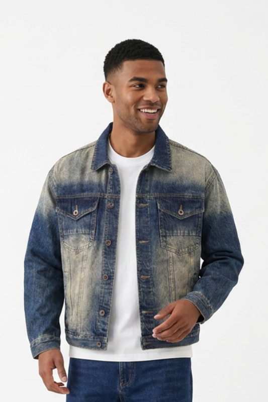 Men's Western Retro Classic Fit Denim Jacket