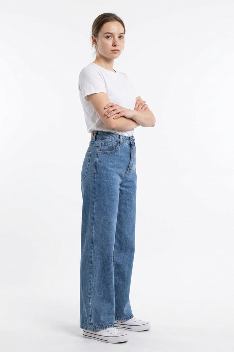 Women's Classic High Waist Straight Leg Jeans