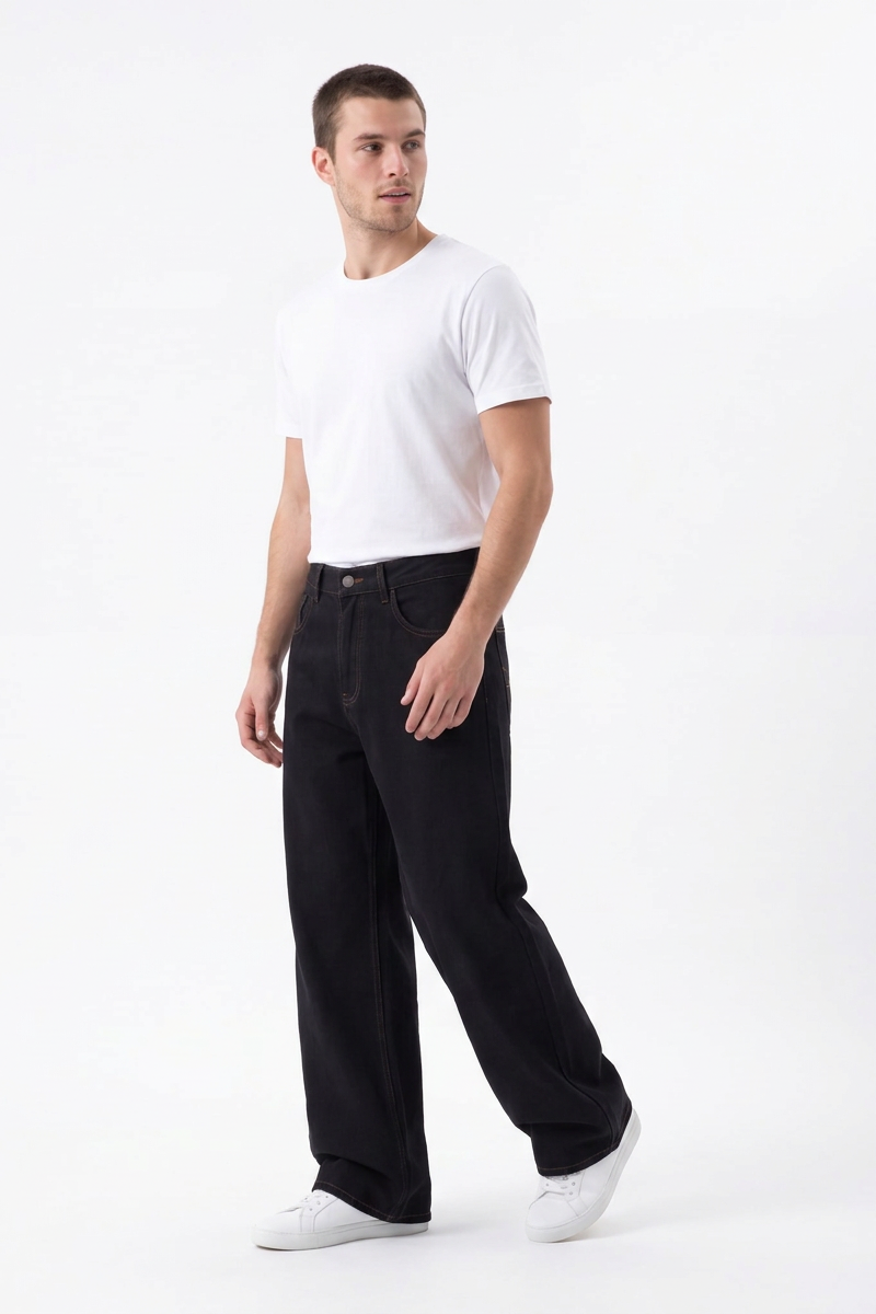Men's Loose Wide Leg Jeans