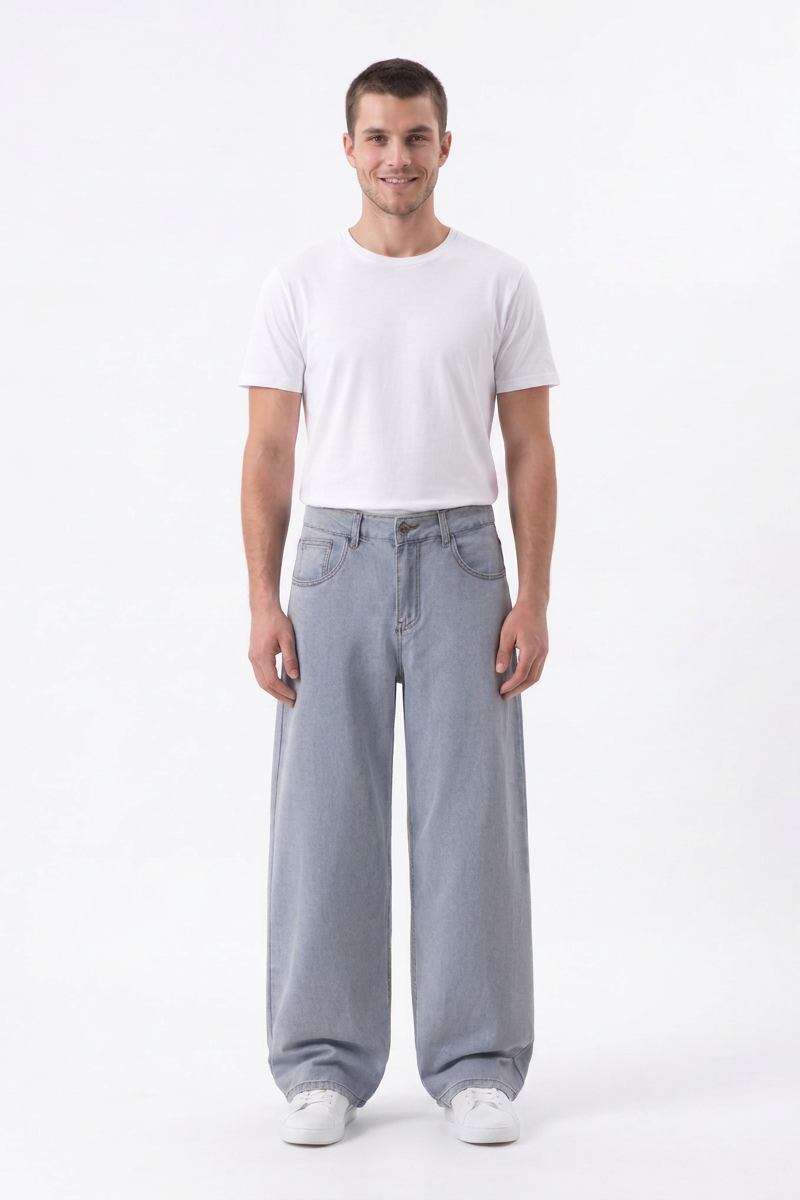 Men's Loose Wide Leg Jeans