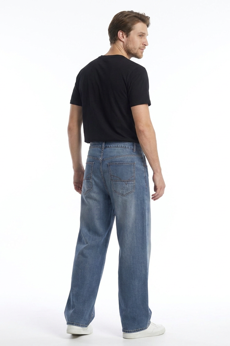 Men's Soft Loose Wide Leg Jeans