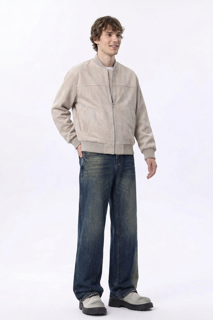 Men's Vintage Wash Straight Leg Jeans