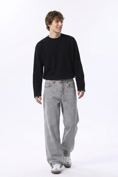Men's Relaxed Straight Leg Jeansv