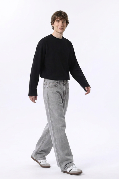 Men's Relaxed Straight Leg Jeansv