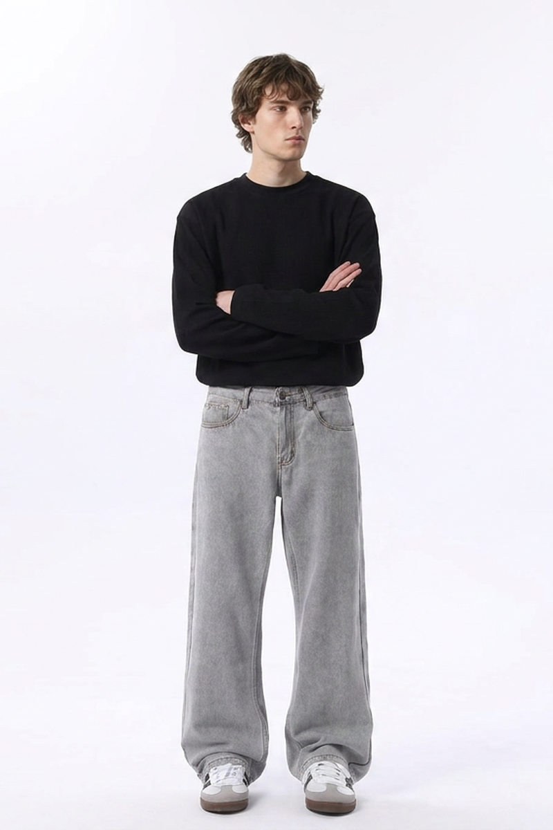 Men's Relaxed Straight Leg Jeansv