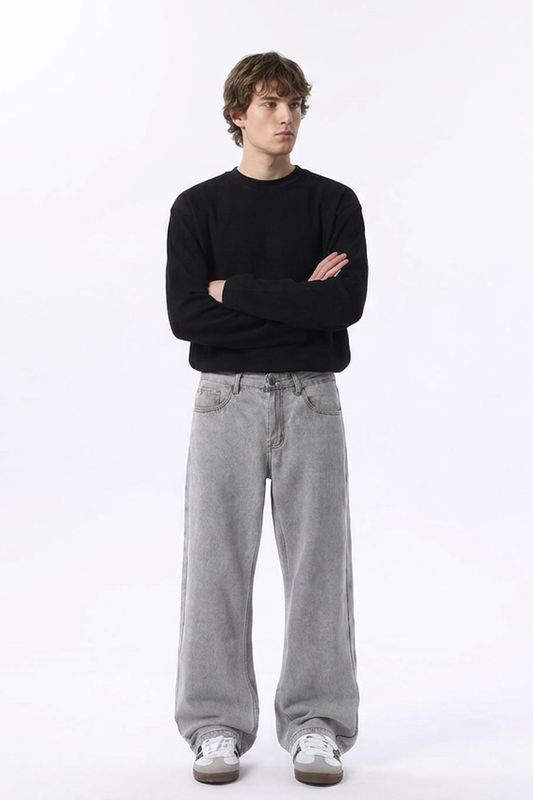 Men's Relaxed Straight Leg Jeansv