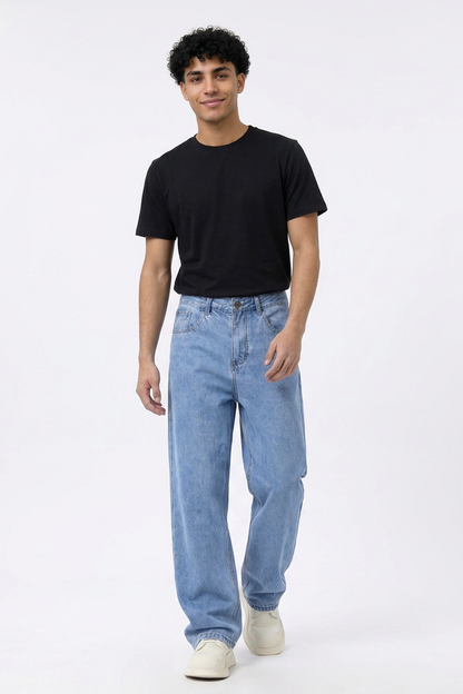 Men's Wash Straight Leg Jeans