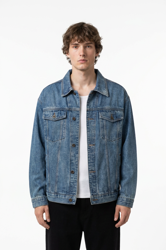 Men's Classic Wash Denim Trucker Jacket