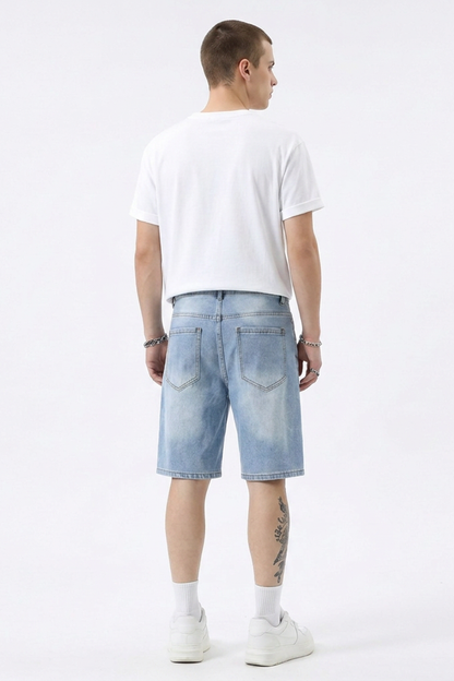 Men's Vintage Wash Denim Shorts