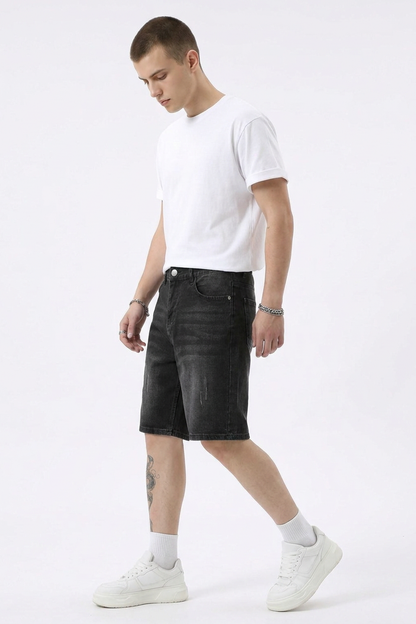 Men's Vintage Wash Denim Shorts
