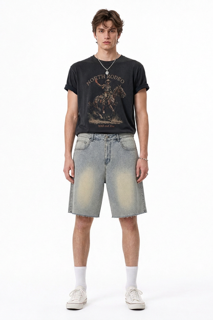 Men's Relaxed Fit Stretch Denim Shorts