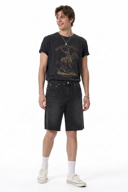Men's Relaxed Fit Stretch Denim Shorts