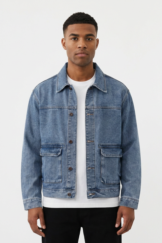Men's Classic Wash Trucker Denim Jacket