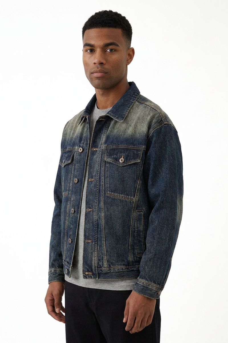 Men's Classic Relaxed Fit Trucker Denim Jacket