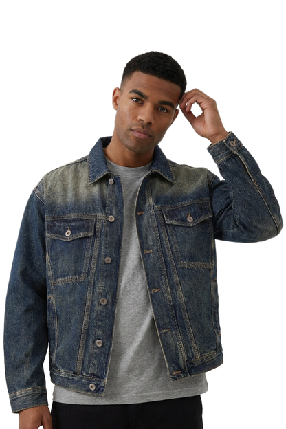 Men's Classic Relaxed Fit Trucker Denim Jacket