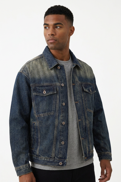 Men's Classic Relaxed Fit Trucker Denim Jacket