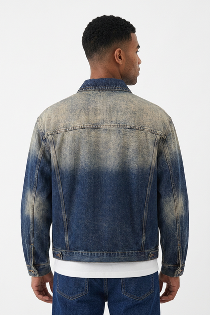 Men's Western Retro Classic Fit Denim Jacket