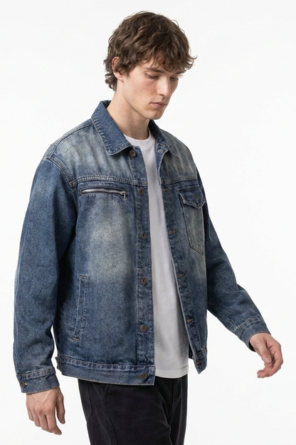 Men's Classic Vintage Wash Denim Jacket