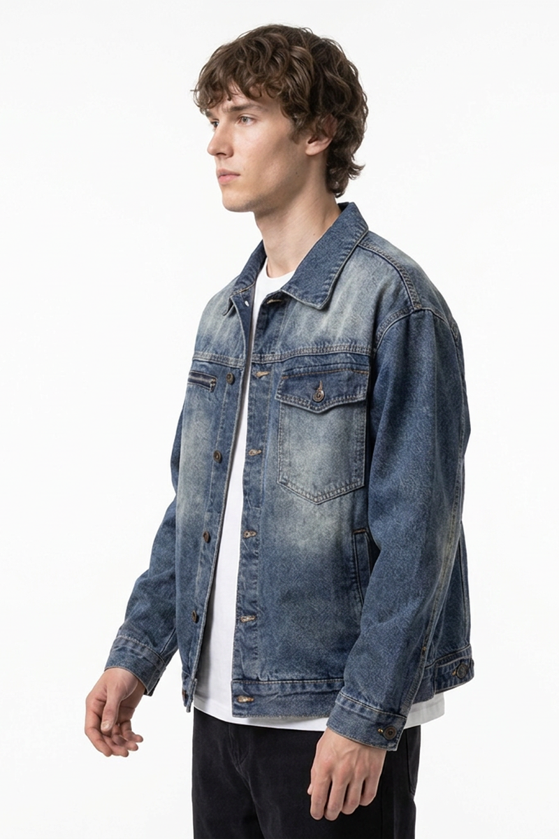 Men's Classic Vintage Wash Denim Jacket