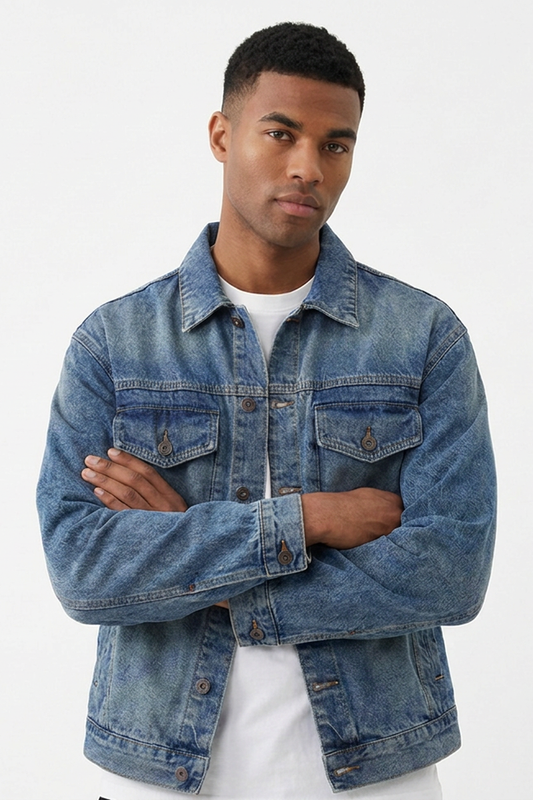Men's 13.2 oz Retro Wash Denim Jacket