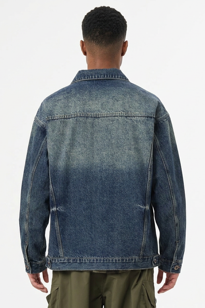 Men's Vintage Wash Heavyweight Denim Jacket