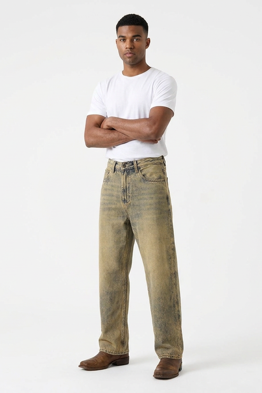 Men's Retro Wash Jeans