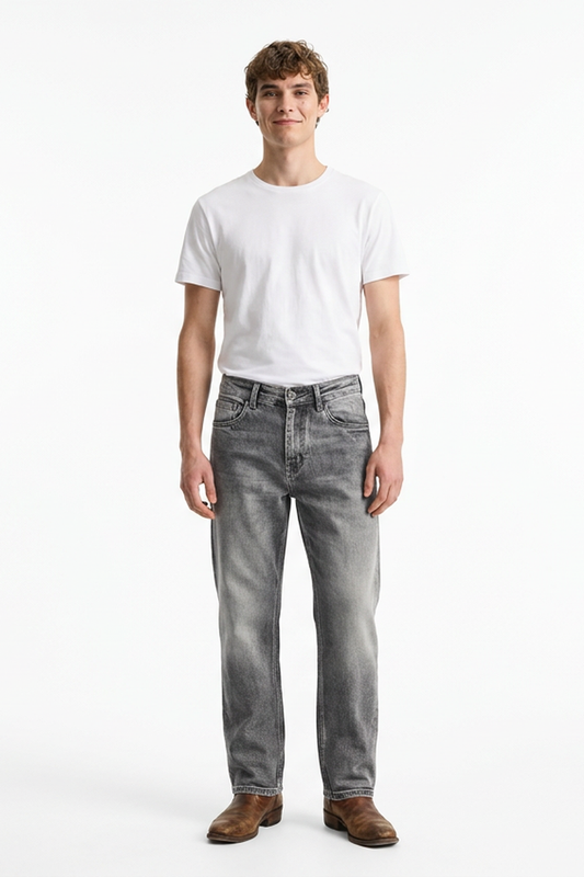 Men's Vintage Wash Tapered Jeans