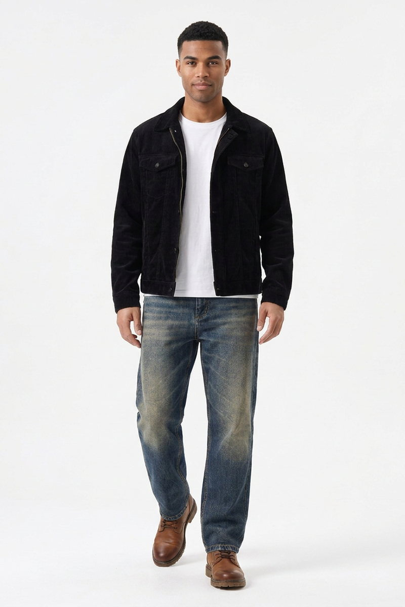 Men's Soft Stretch Tapered  Straight-Leg Jeans