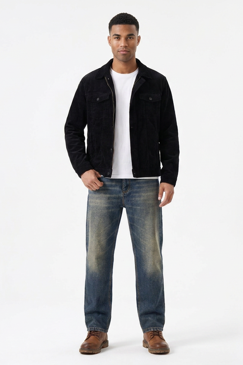 Men's Soft Stretch Tapered  Straight-Leg Jeans
