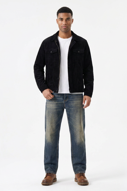 Men's Soft Stretch Tapered  Straight-Leg Jeans