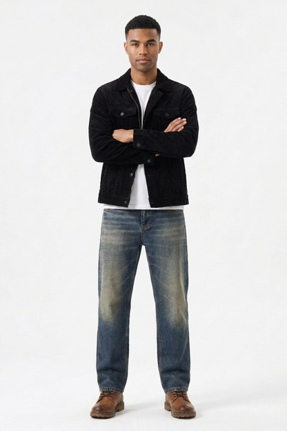 Men's Soft Stretch Tapered  Straight-Leg Jeans