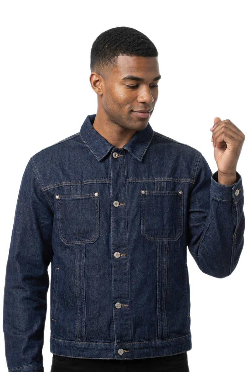 Men's 100% Cotton Vintage Casual Denim Jacket