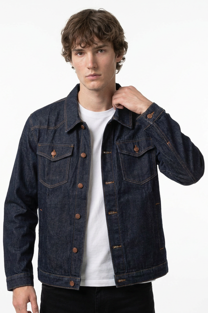 Men's Classic Wash Raw Denim Jacket