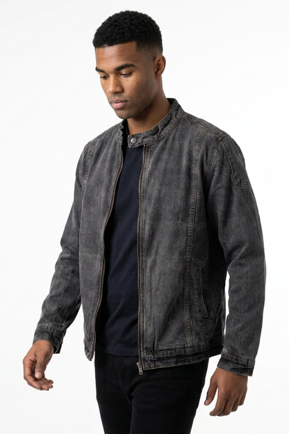 Men's Vintage Casual Rider Denim Jacket