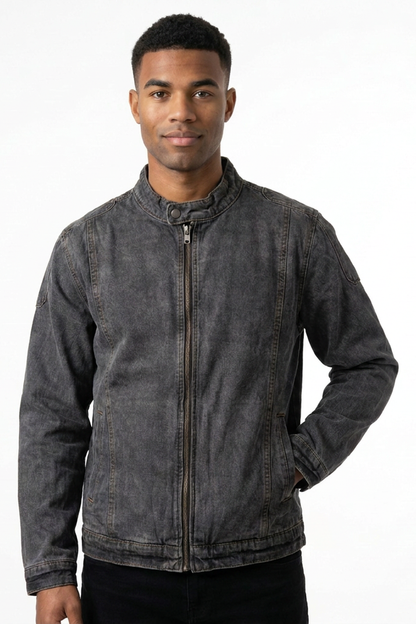 Men's Vintage Casual Rider Denim Jacket