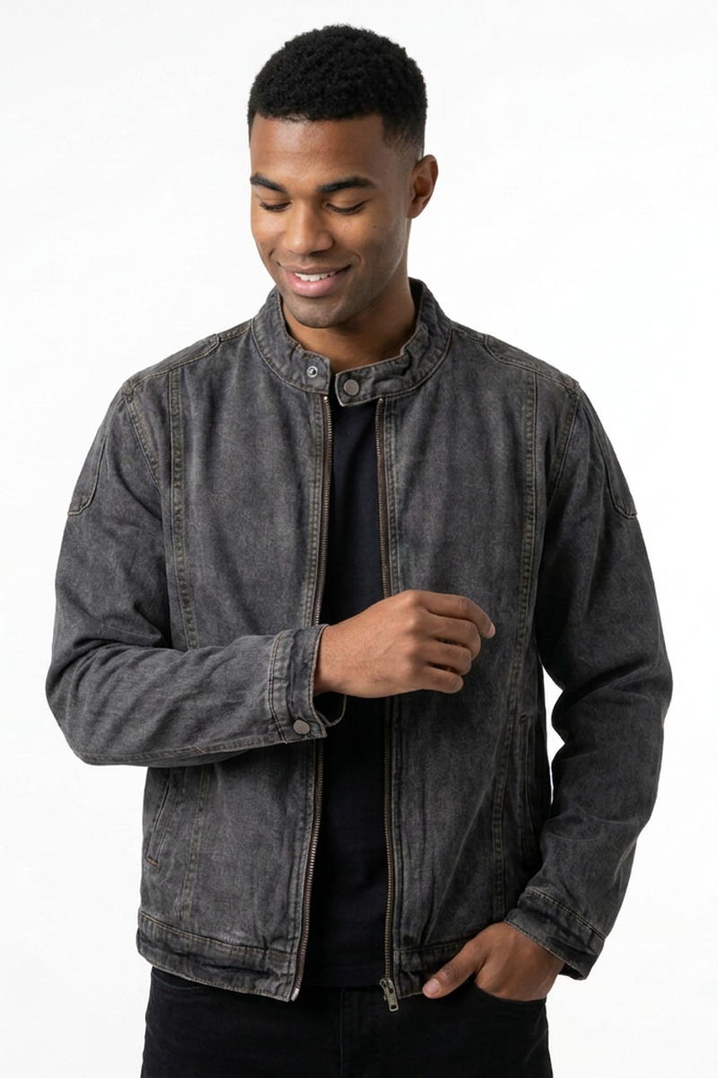 Men's Vintage Casual Rider Denim Jacket