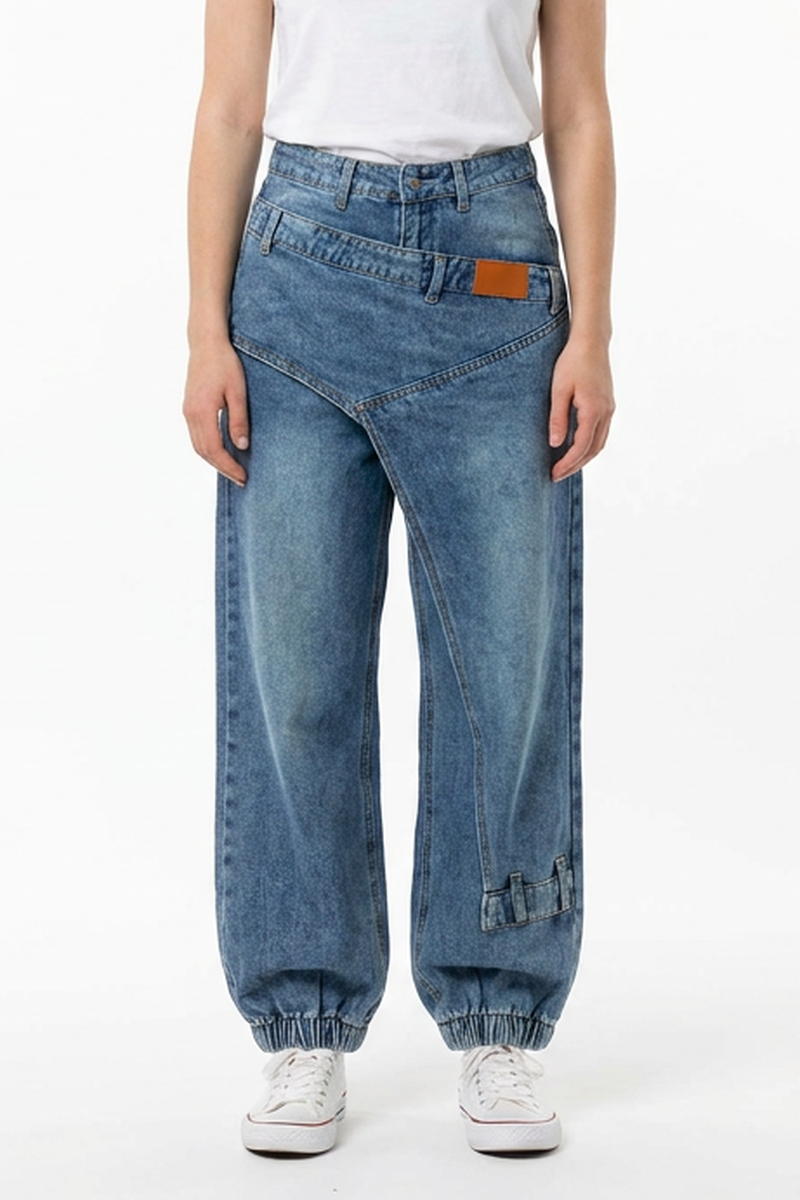 Women's Vintage Casual Designer-Style Cuffed Jeans